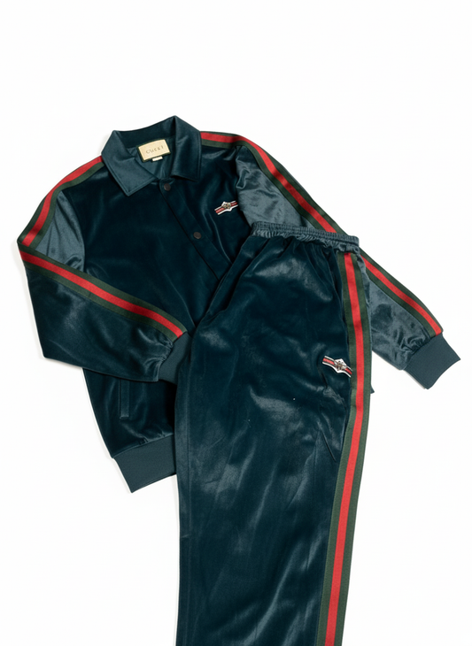 Men's Dark Green Premium Co-ord Set | Designer Print for Casual & Party | Sizes L, XL, 2XL | DANIFASHIONSS